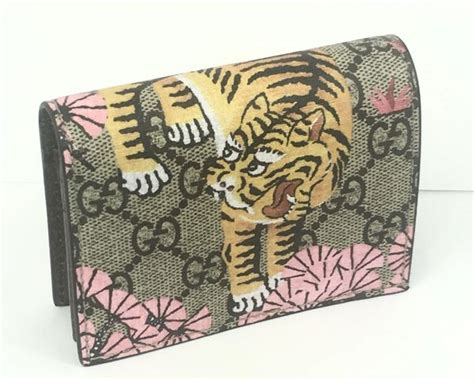 gucci bengal wallet womens|Gucci tiger card holder.